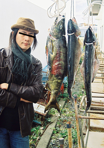 サケの寒風干し